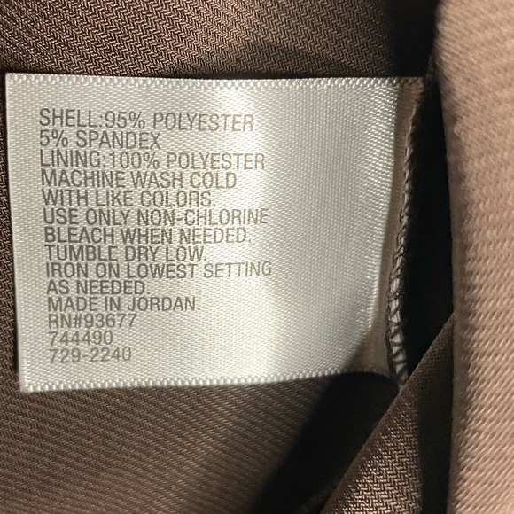 NWT Worthington Chocolate Brown Boat Neck Asymmetrical Sleeveless Petite Size M - Picture 5 of 6